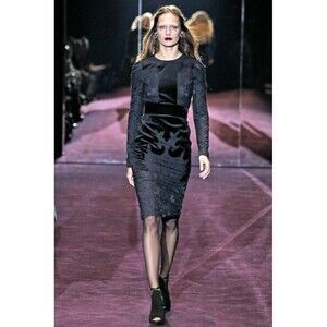 RUNWAY $2990 Gucci Silk Dress Size: M | US8, IT44